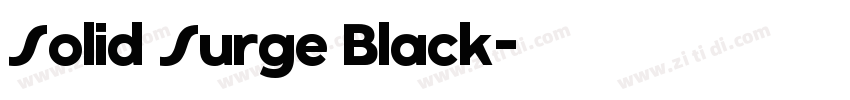 Solid Surge Black字体转换